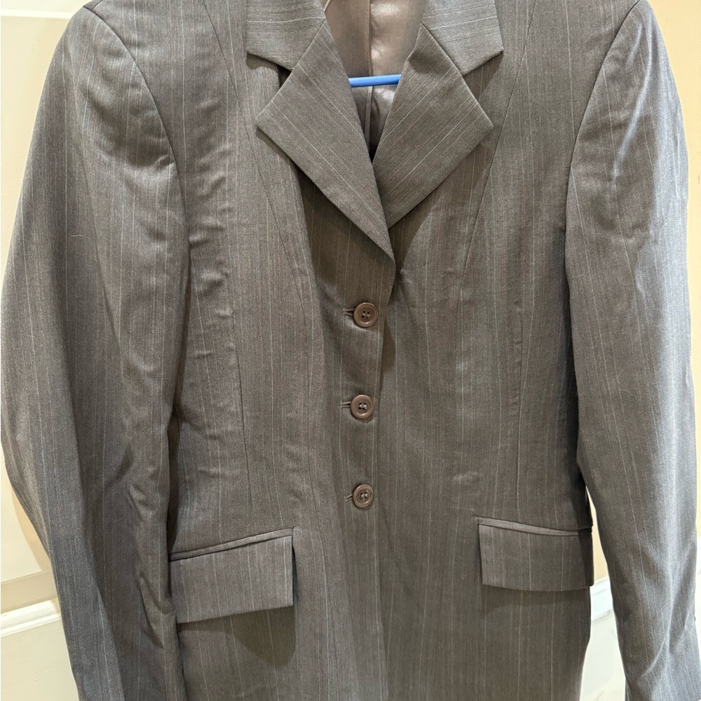 RJ Classics brand equestrian English gray show coat ladies 2